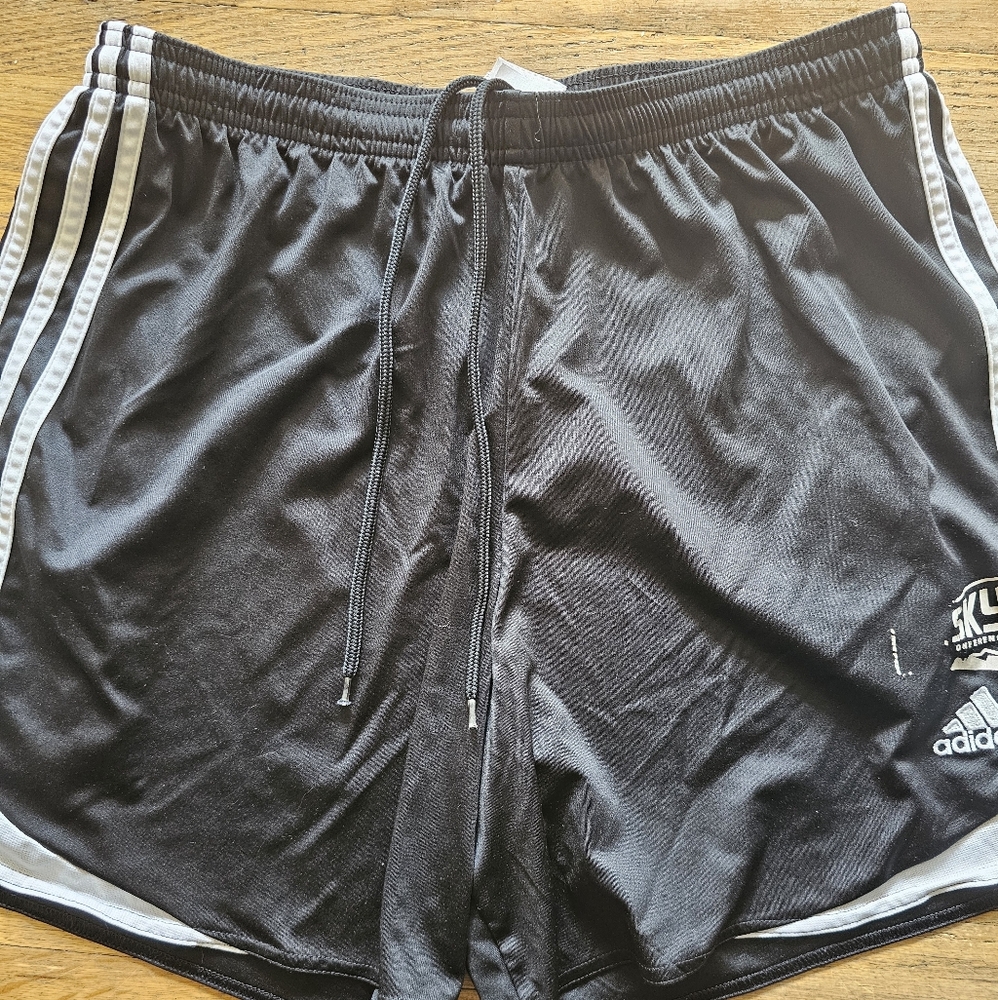 Adidas Black and White Boy's Athletic Shorts